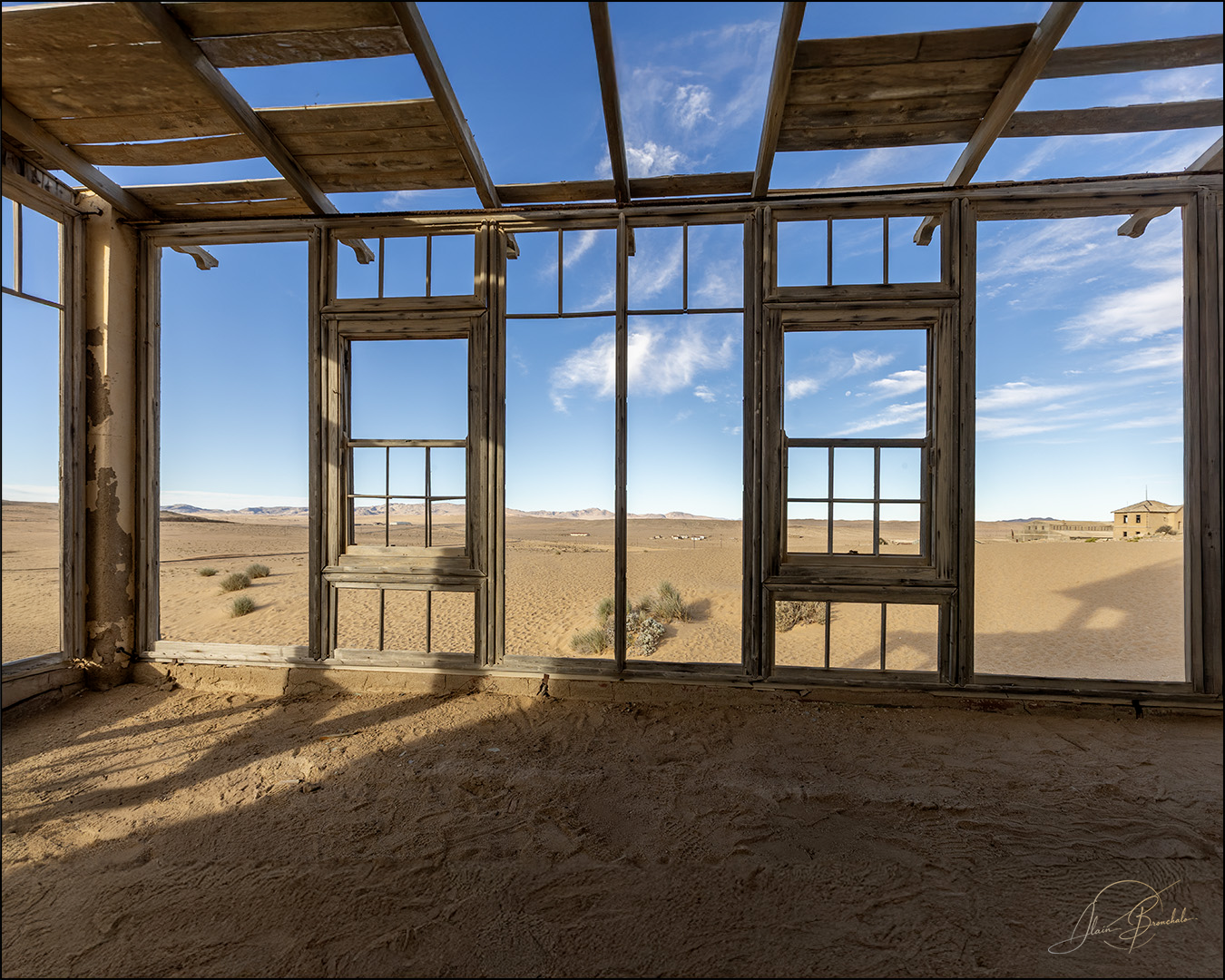 Grande photographie de l'ambiance à Kolmanskop